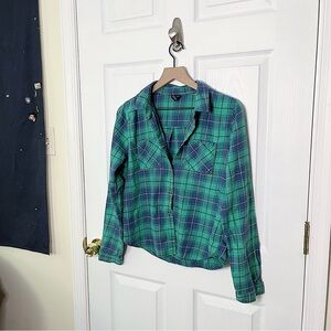 ✧･ﾟf21 green & blue flannel